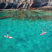 SUP-surfare i bukten Morro Jable