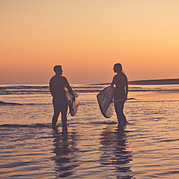 SUP vid solnedgången i Jandia